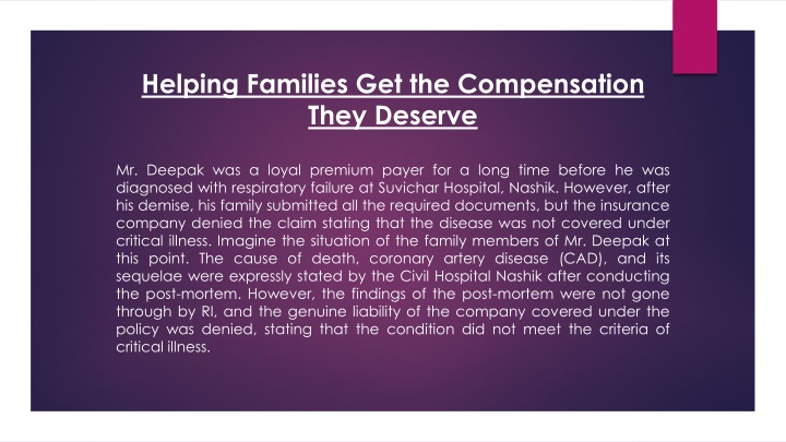 helping families get the compensation they deserve