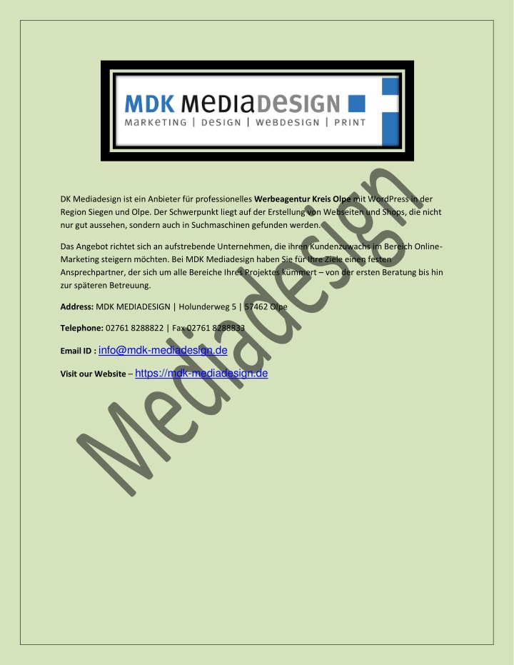 dk mediadesign ist ein anbieter