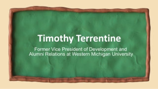 Timothy Terrentine - A Creative and Flexible Professional