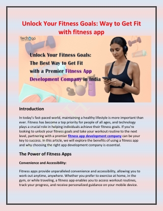 unlock your fitness goals way to get fit with