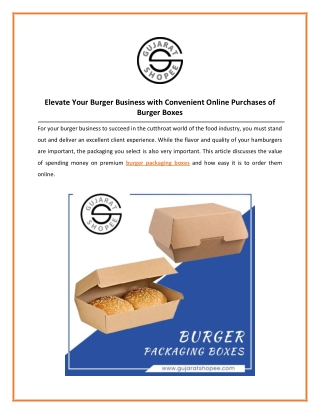 Buy Burger Boxes Online at Low Price in India