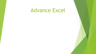 Advance Excel