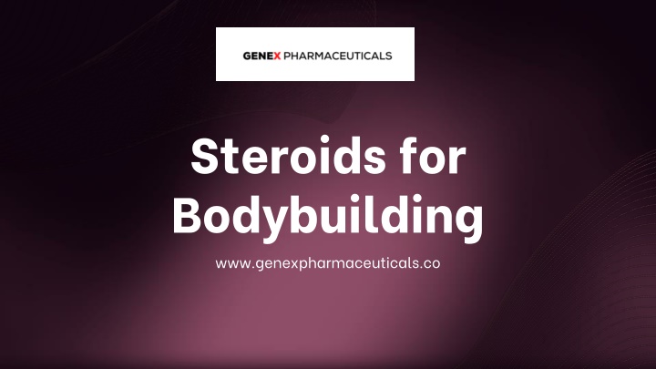 steroids for bodybuilding