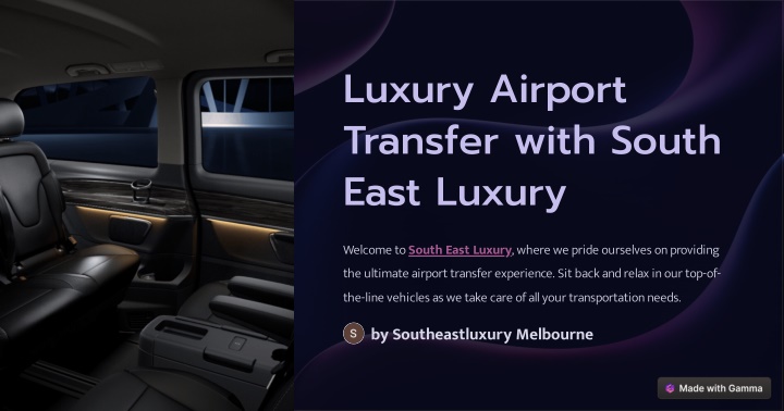 luxury airport transfer with south east luxury