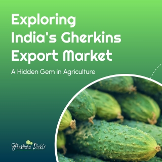 Gherkins export companies in India