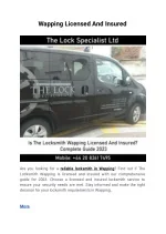 Wapping Licensed And Insured - slide 1