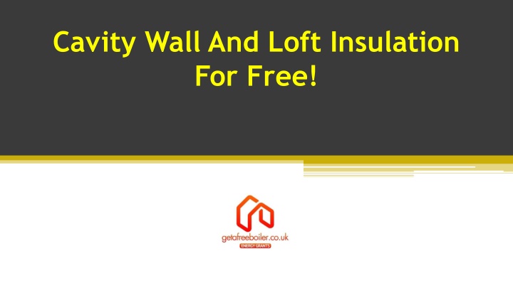 cavity wall and loft insulation for free