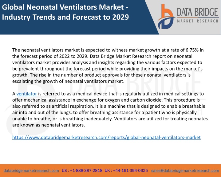 global neonatal ventilators market industry