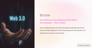revolutionize your business with web3 development