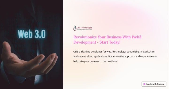 revolutionize your business with web3 development