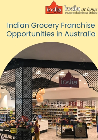 Indian Grocery Franchise Opportunities in Australia