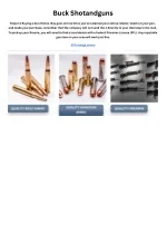 Buck Shotandguns - slide 1