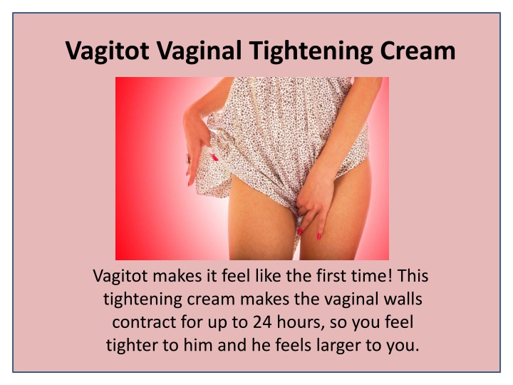 vagitot vaginal tightening cream