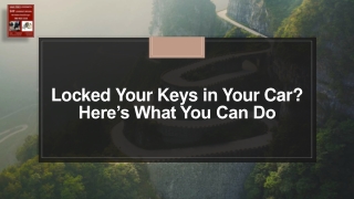 Locked Your Keys in Your Car? Here’s What You Can Do