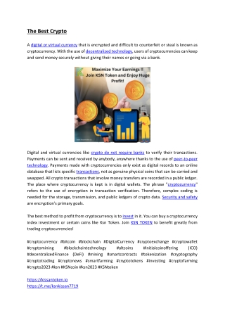 the best crypto a digital or virtual currency