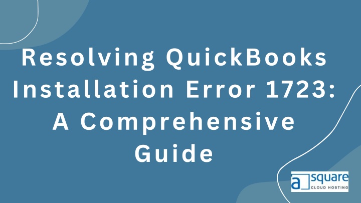 resolving quickbooks installation error 1723