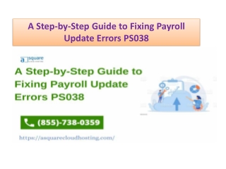 A Comprehensive Guide to Payroll Update Errors PS038