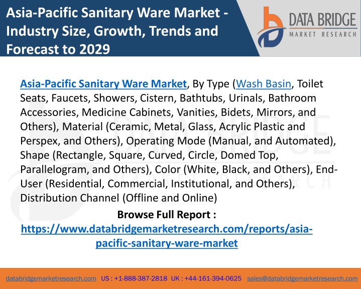 asia pacific sanitary ware market industry size