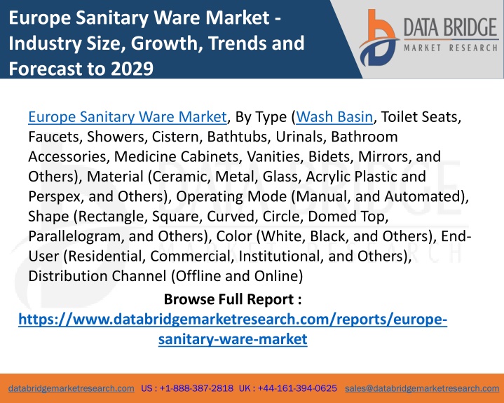 europe sanitary ware market industry size growth