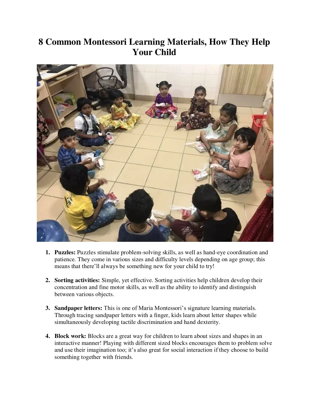 PPT - Montessori Learning Materials PowerPoint Presentation, free ...