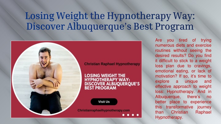 losing weight the hypnotherapy way discover albuquerque s best program