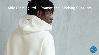 Promotional Clothing Suppliers - Able Cresting