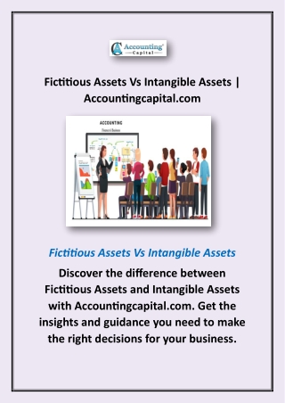 fictitious assets vs intangible assets