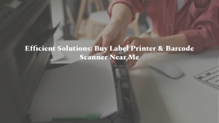 efficient solutions buy label printer barcode