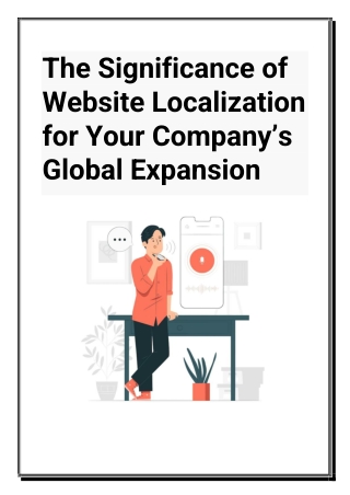 The Significance of Website Localization for Your Company Global Expansion