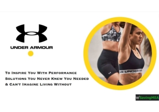 Get Up to 25% Off on Everything with Under Armour Coupon Code