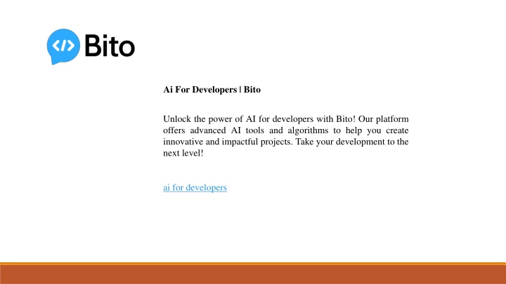 ai for developers bito