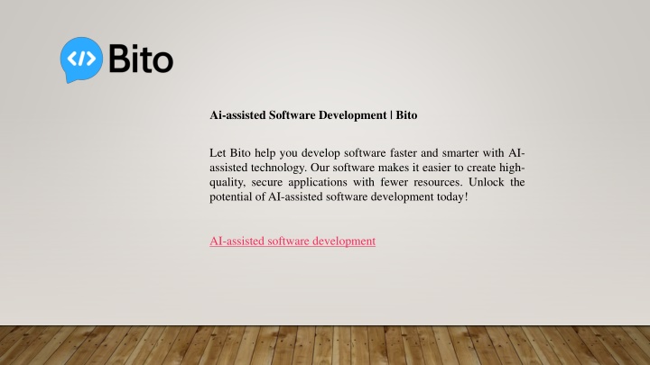 ai assisted software development bito