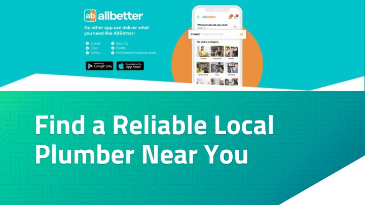 find a reliable local plumber near you