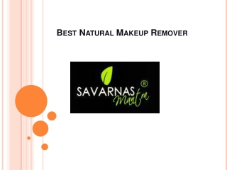 Best Natural Makeup Remover