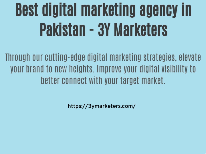 best digital marketing agency in pakistan