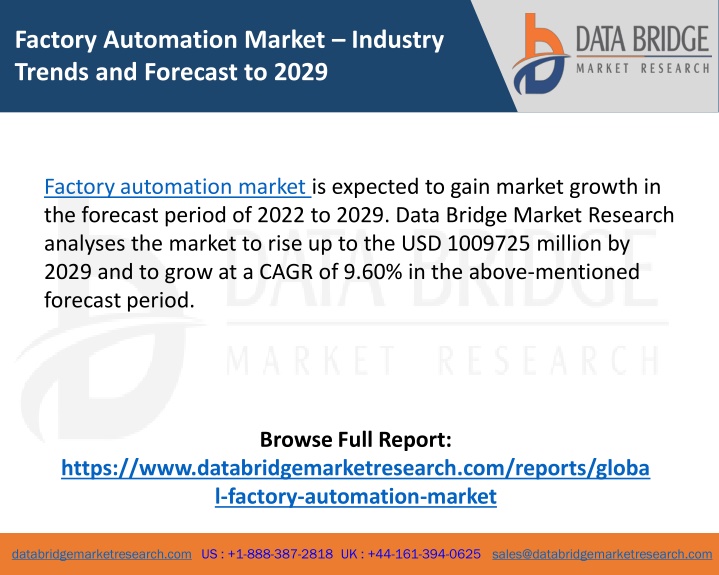 factory automation market industry trends