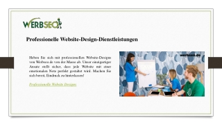 Professionelle Website-Design-Dienstleistungen