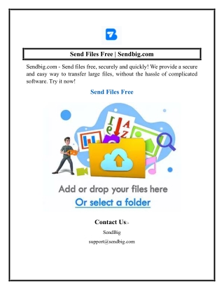 Send Files Free  Sendbig.com