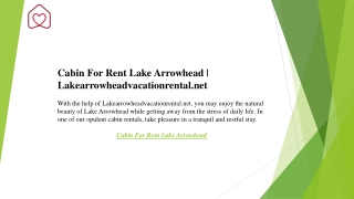 Cabin For Rent Lake Arrowhead  Lakearrowheadvacationrental.net