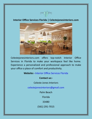 interior office services florida