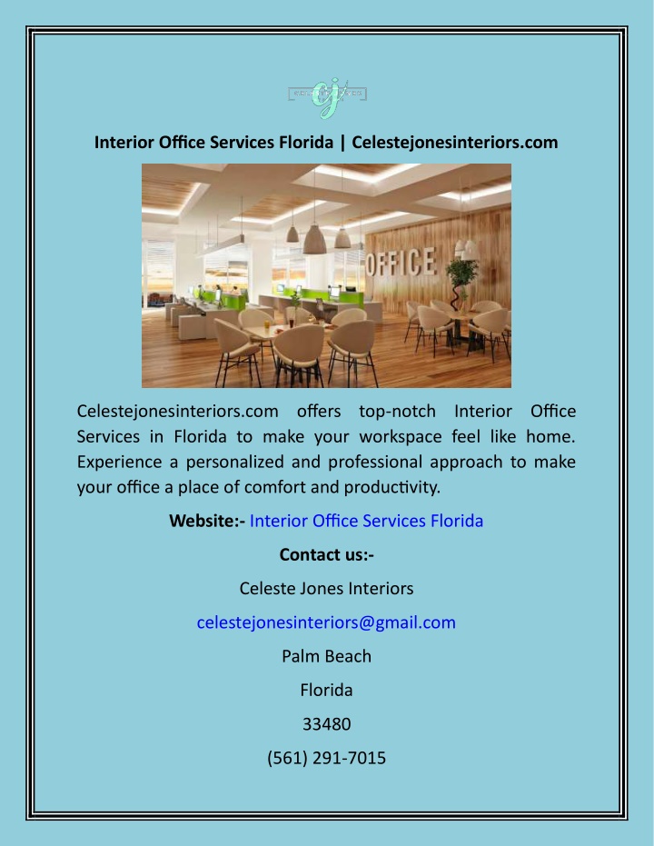 interior office services florida