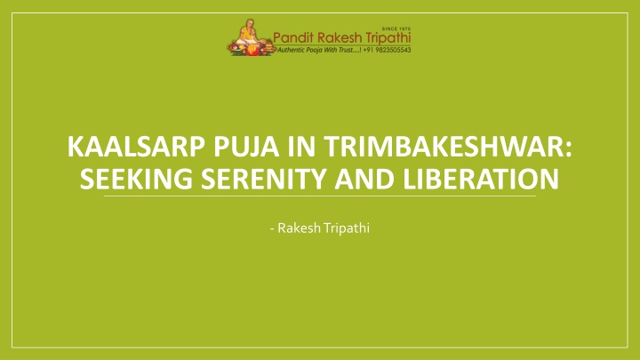 kaalsarp puja in trimbakeshwar seeking serenity and liberation