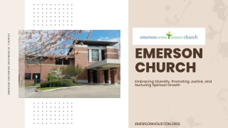 Emerson Church Embracing Diversity