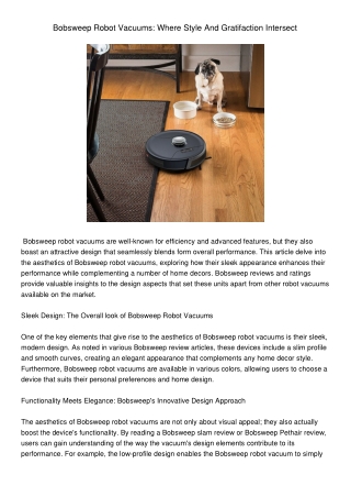 bobsweep robot vacuums where style