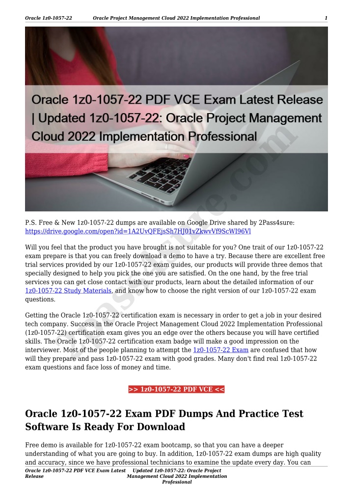 oracle 1z0 1057 22