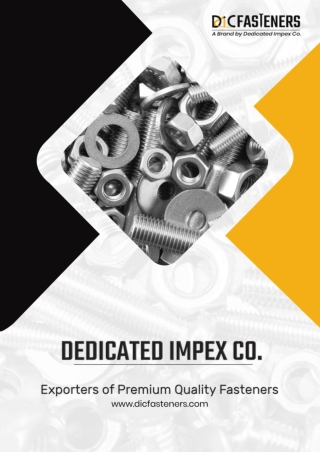 Best Fasteners Exporter Company in India | DIC Fasteners
