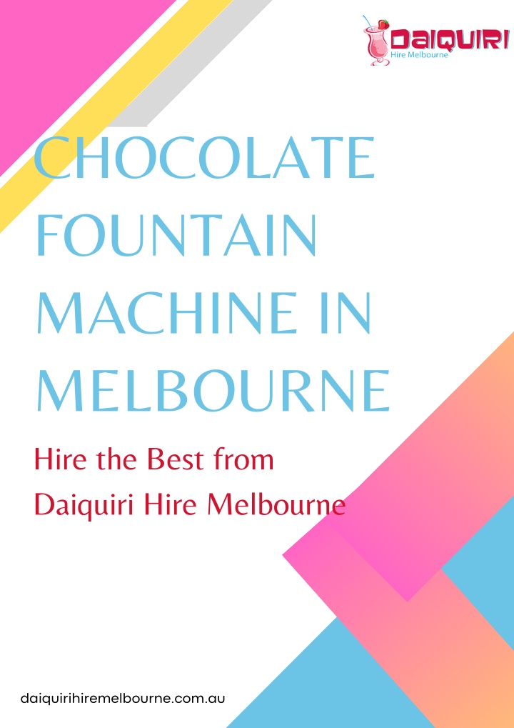 chocolate fountain machine in melbourne hire