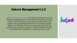 OnlyFans Management - Sakura Management LLC
