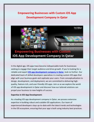 empowering businesses with custom