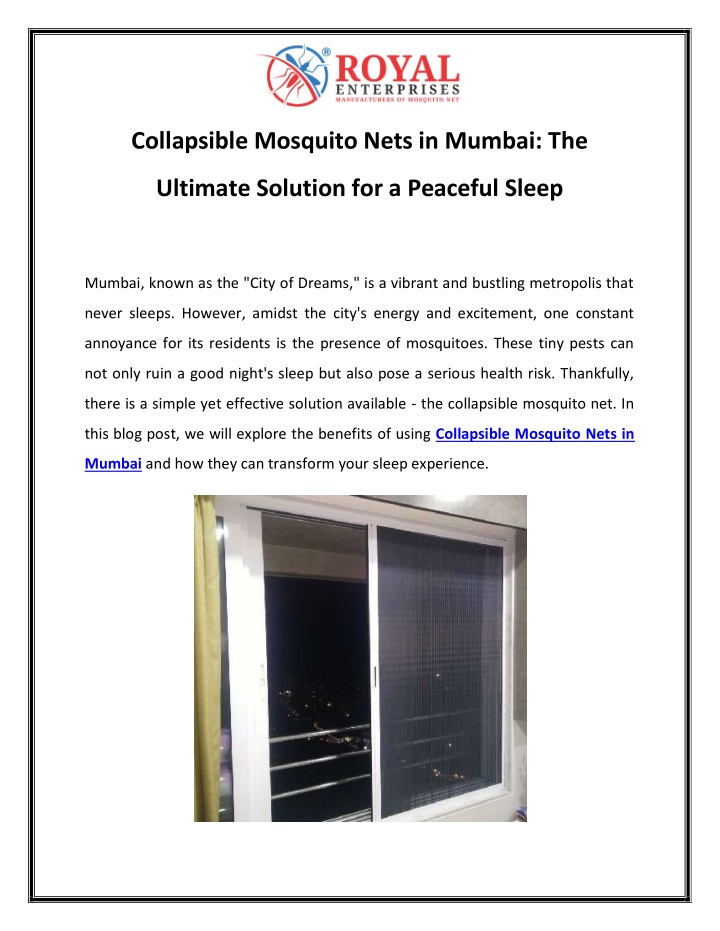 collapsible mosquito nets in mumbai the